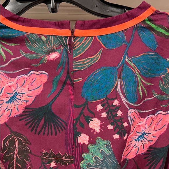 NWT Celina Moon Floral Print Long Sleeve Cotton Dress size L - Picture 10 of 10